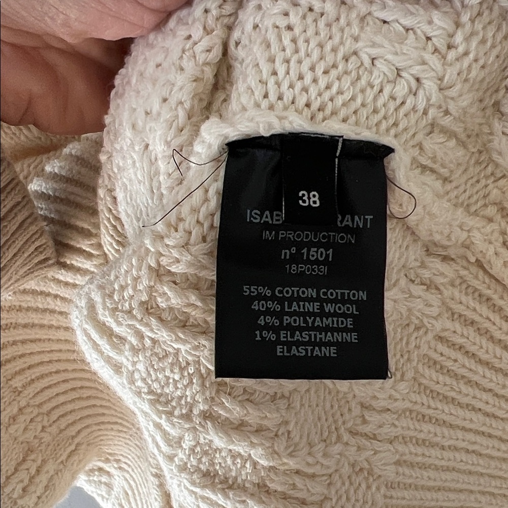 Isabel Marant Cream and Black Patterned Sweater - Picture 3 of 6